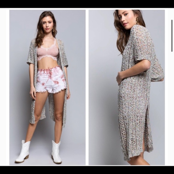 ✖️NWT RAINBOW WHEAT SS OPEN CARDIGAN - Picture 5 of 6